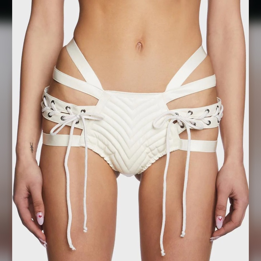 Club Exx harness  Lace-Up Shorts